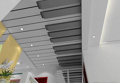 北歐風格集成吊頂效果圖-帶鋁扣板一級吊頂效果圖來參賽