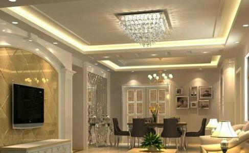 客廳鋁扣板吊頂圖大全-客廳鋁扣板效果圖大全-鋁扣板吊頂客廳效果圖大全