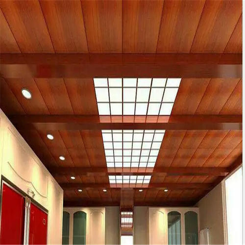 裝飾木紋鋁扣板-木紋鋁扣板的工裝吊頂圖片-鋁扣板木紋鋁