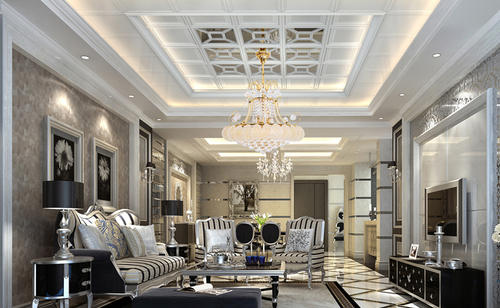 鋁扣板一二線品牌-品牌商城鋁扣板工程案例效果圖