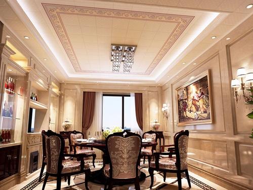 藝術鋁扣板吊頂效果圖-商場鋁扣板吊頂