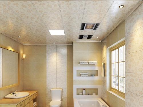 集成吊頂平頂效果圖-現代簡約鋁扣板吊頂效果圖