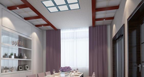 直線集成吊頂圖片-集成吊頂鋁扣板驗收