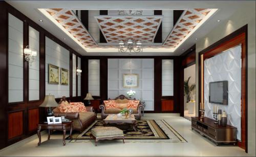 集成吊頂效果圖賞析-現代簡約風鋁扣板吊頂效果圖