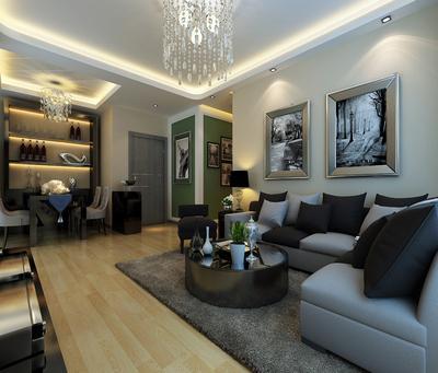 集成吊頂圖片客廳現代風格-集成吊頂鋁天花pK傳統天花吊頂的區別