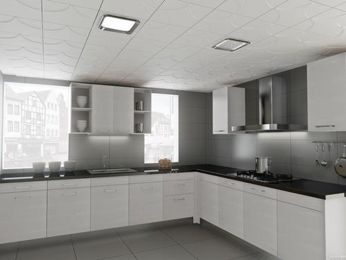 廚房鋁扣板吊頂貼圖-廚房衛生間鋁扣板吊頂安裝流程詳解