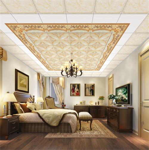 客廳吊頂鋁扣板的圖-簡約鋁扣板吊頂效果圖