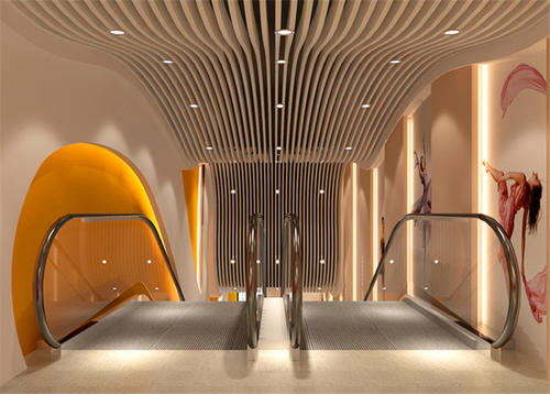 鋁方通吊頂案例圖-鋁方通吊頂的使用壽命