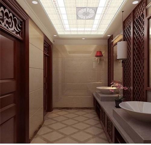 鋁扣板拼花效果圖-鋁扣板吊頂縫隙