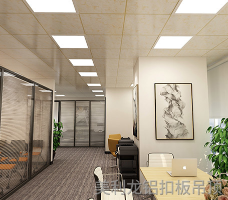 彩涂餐廳飯堂鋁扣板效果圖