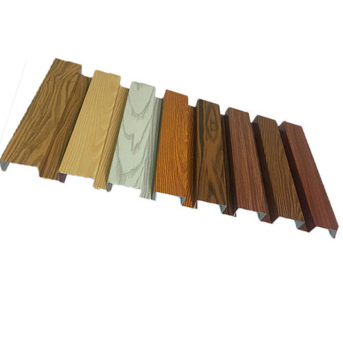 木紋彩鋁扣板-木紋面的弧形鋁方通產品工藝