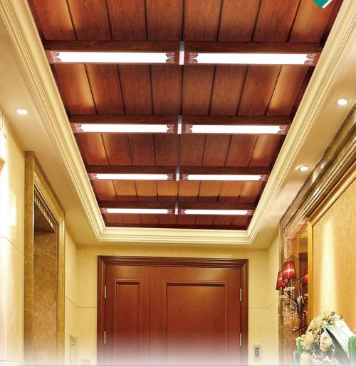 中式走廊集成吊頂-過道走廊鋁扣板吊頂怎么