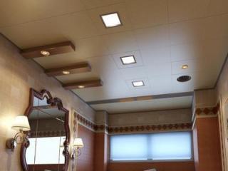 衛生間吊頂鋁扣板圖片-鋁扣板集成吊頂效果圖