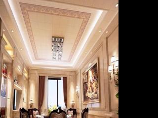 藝術鋁扣板吊頂效果圖-帶鋁扣板一級吊頂效果圖來參賽